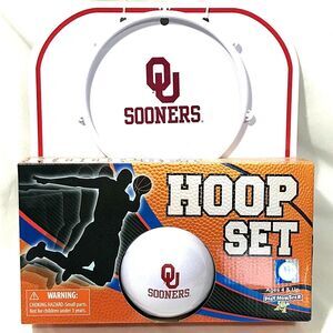 Oklahoma Sooners Mini Indoor Basketball Hoop Set Game Toy Office Play Monster